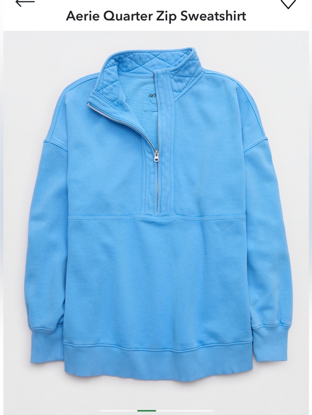 Aerie quarter zip sweatshirt M